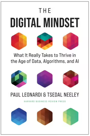Book cover: The Digital Mindset - What it really takes to thrive in the age of data, algorighms and AI